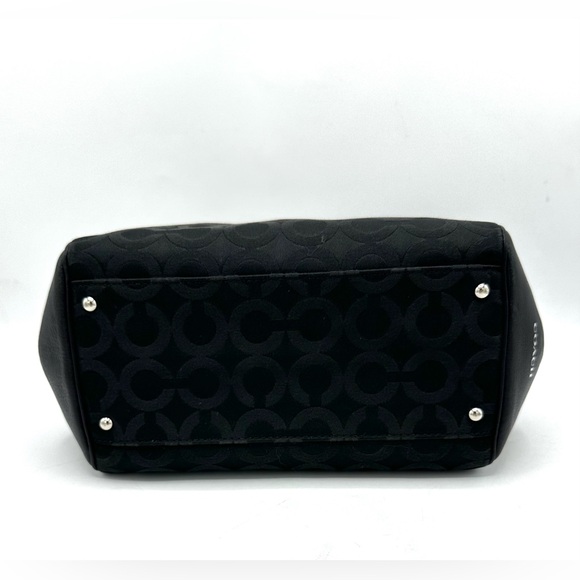 Coach Madison Op Art Sateen Mini Satchel – Black Sateen / Op Art - Picture 5 of 7